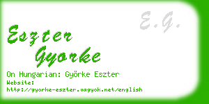 eszter gyorke business card